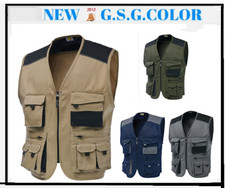 Gilet Multipoches Avec Détails Et Coutures En Contraste