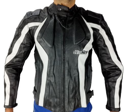 Veste moto cuir avec - moto,