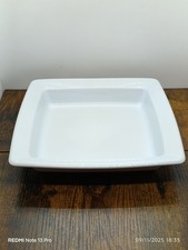 Plat Four blanc Emile Henry France vintage