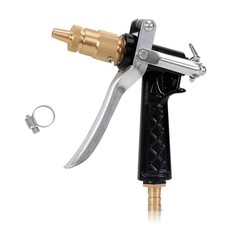 Pistolet d'Arrosage avec Buse en Laiton lance arrosage jardin Réglable de Jet...