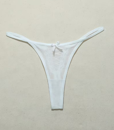 String blanc pour femme taimme - string,