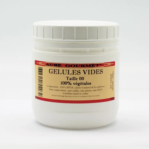 Gélules végétales vides