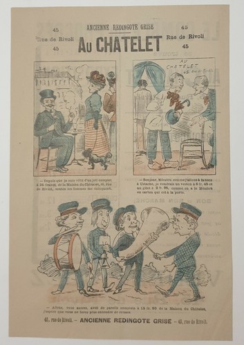 Ancienne redingote grise - , au