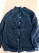 GILET MOHAIR point fantaisie