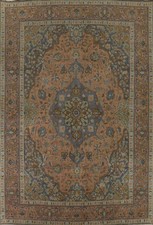 Bouleversé Trop Teints Zone Tapis 10x13 Traditionnel Main Laine pour Vivant Room