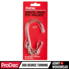 ProDec Métal Pivotant Manique Crochet Painters Fixer Cans & Bouilloires À