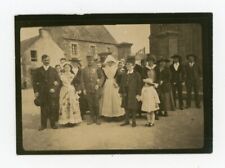 Vintage PHOTO, mariage militaire médaille costume traditionnel breton Bretagne