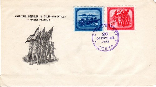 Enveloppe timbre rowing rudern - enveloppe,