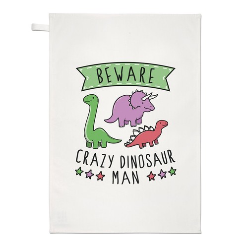 Attention fou dinosaure homme - fou,