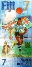 Fidji Rugby billet neuf de 7 dollars pick 120 UNC Uncirculated