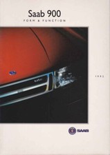 Catalogue Brochure SAAB 900 Form & Function 1991 AM 1992 Anglais / English