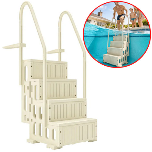 Escalier piscine rampes 4 - escalier, 2