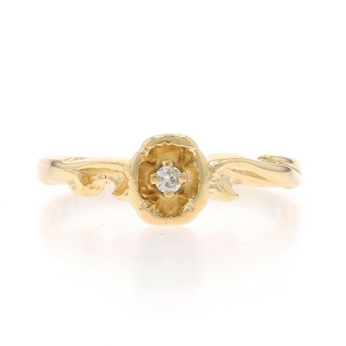 Jaune diamant bague - jaune,
