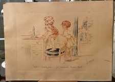 Lithographie rehaussée - E