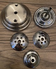 CACHE FILS ROSACE SOCLES EN METAL  POUR LUMINAIRE SUSPENSION ART DECO