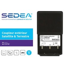 Coupleur Satellite/Terrestre TNT (FM – VHF – UHF) à 2 entrées et 1 sortie