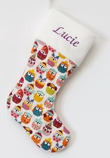 Chaussette ou Botte de Noël 13 / Brodée / Prénom & fil au choix / Made in France