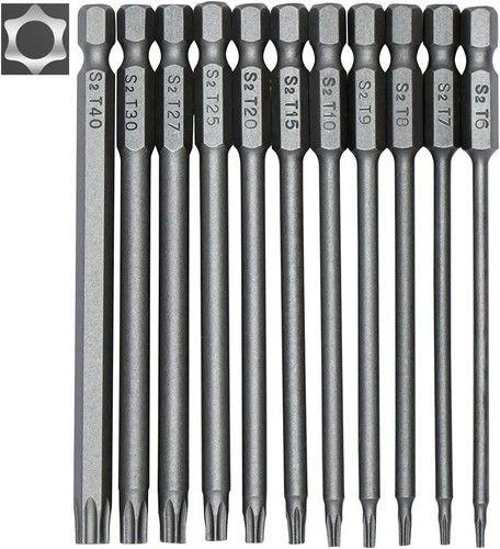 Jeu embouts longs torx - 11,