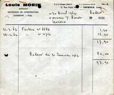 LEVROUX (36) MATERIAUX de CONSTRUCTION "Louis MORIN" en 1967
