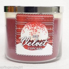 Bath & Body Works RED VELVET CUPCAKE 3-Wick 14.5 oz Scented Candle