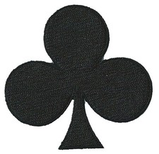 Patch écusson Trèfle poker thermocollant brodé patche  