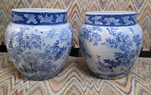 Paire cache pot chinois - cache,