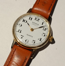 Yema vintage quartz watch 24mm