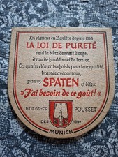 Sous-bock Bière Pousset