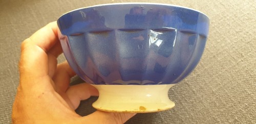 Bol ancien superbe bleu - ancien,