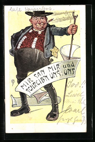 Carte postale homme - , en
