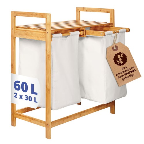 Panier linge bambou - linge, en