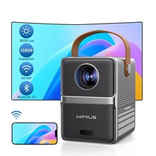 Vidéoprojecteur Portable 8000 lumens, WiFi 5G, Bluetooth,  Full Hd Home Cinéma