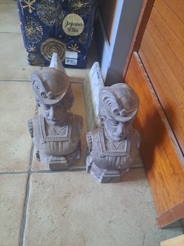 Paire chenets anciens en - de,