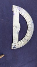 Rapporteur demi cercle ancien - demi-cercle,