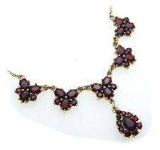 Collier Grenat En Argent