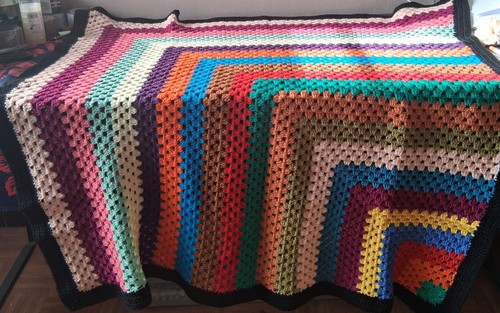 Plaid couverture crochet - plaid/couverture,