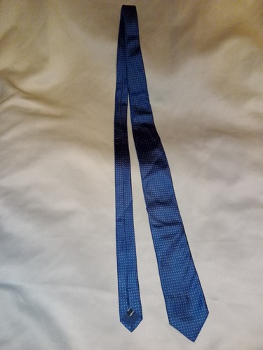 Cravate pure soie bleu - , marine