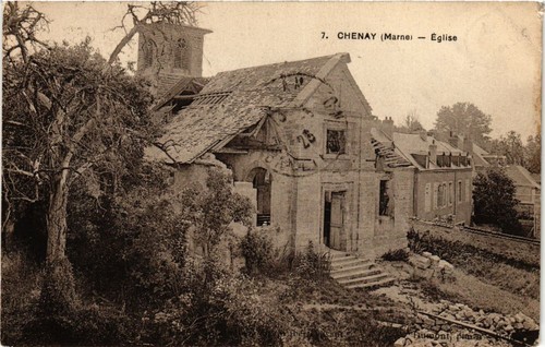 Cpa chenay église - -,
