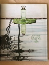 Publicité Vintage Advertising Pafum HERMÈS # UN JARDIN SUR LE NIL (mars 2005)