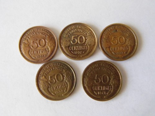 Lot pieces centimes - 5,