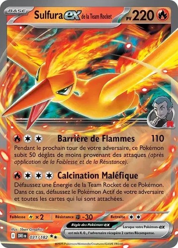 Carte pokemon sulfura la - ex,