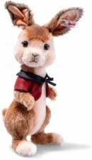 Poupée peluche articulée Steiff Flopsy Bunny Mohair Peter Rabbit 27 cm F/S neuve