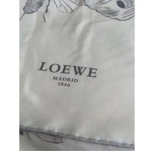 Foulard en soie LOEWE blanc