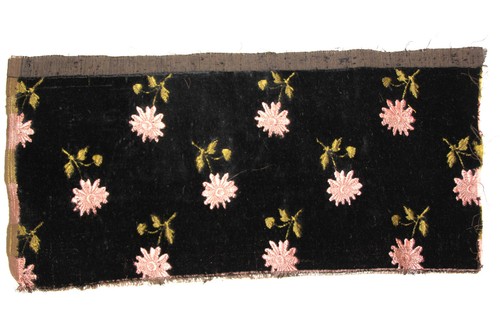Fragment tissu velours - de,
