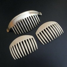 3 peignes à cheveux vintage accessoire coiffure mode femme made in France N5687 