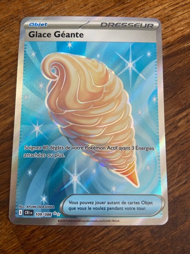 Carte pokemon glace géante - glace,