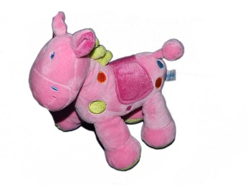 Doudou cheval rose orchestra - cheval,