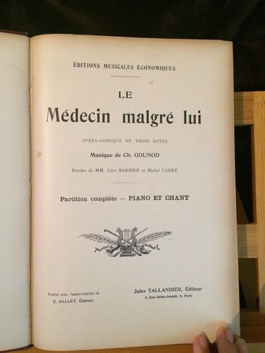 Gounod médecin malgré lui - gounod,