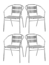 4 CHAISES CAPRI EN ALUMINIUM
