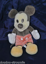 ?Peluche Doudou Mickey DISNEY NICOTOY Souris Visage Jaune Noir Rouge 18 Cm TTBE